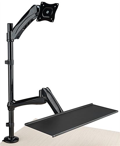 Sit Stand Monitor Arm for Table Placement