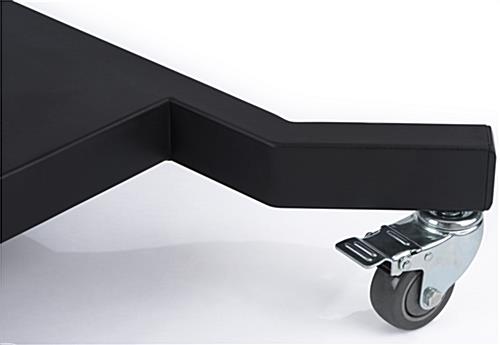 110 Inch TV Stand with Wheels, Lockable Casters