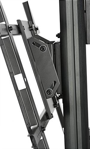 Floor Standing TV Stand With Power Supply, Mount Tilts 5° Upwards