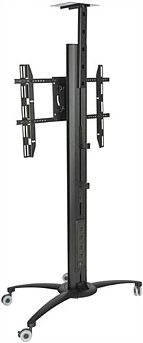 Floor Standing TV Stand With Power Strip, 198lb Load Capacity