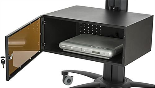 Dual Screen TV Stand With Power Distribution, Locking