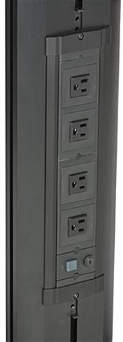 Ergonomic Computer Workstation With Electrical Outlets
