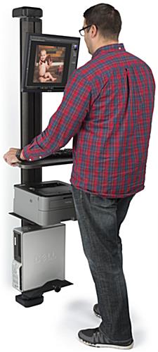 Wall Mounted Standing Desk Scale Example