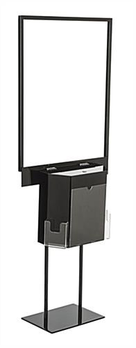 Black Sign Stand with Sweepstakes Box for Posters
