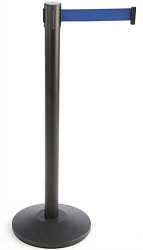 Stanchion w/ Literature Pocket & Sign Holder & Blue Belt – Queue.Pole Line