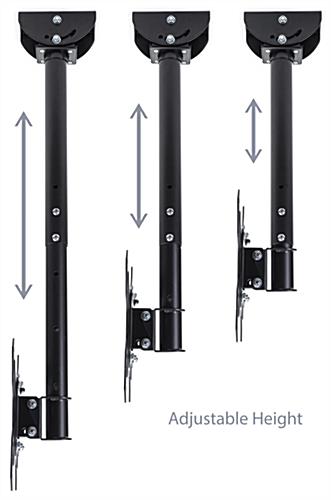 Telescoping arm extender 21 inches to 31 inches on ceiling TV mount 