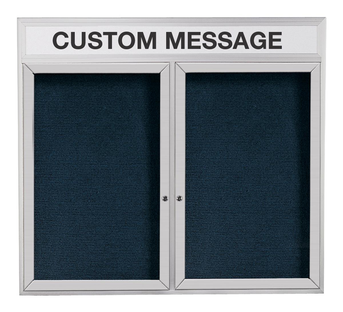 Enclosed Letter Board Signs 60 x 36 w/ Custom Header