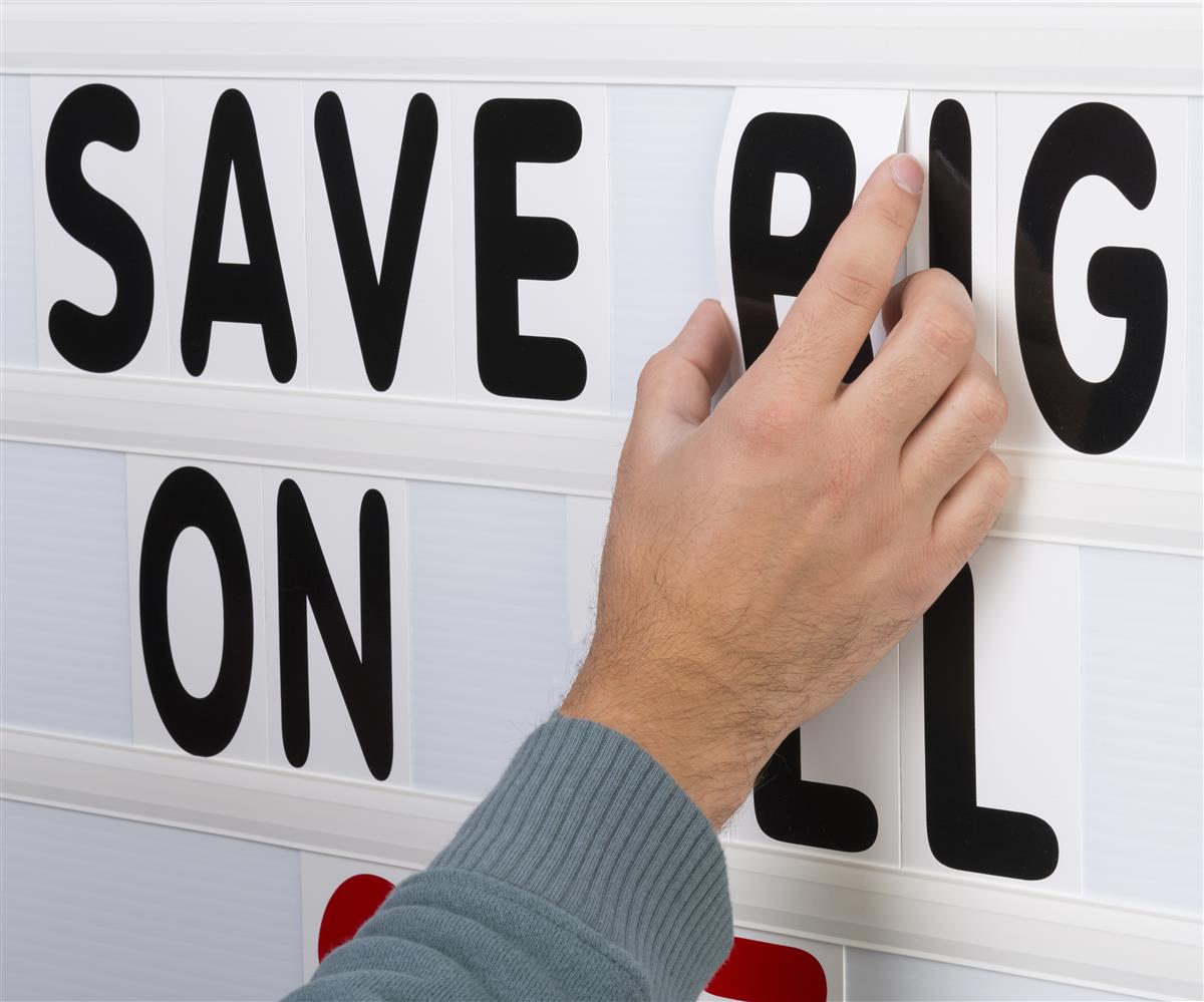 Outdoor Changeable Letter Sign DoubleSided w/ Handles