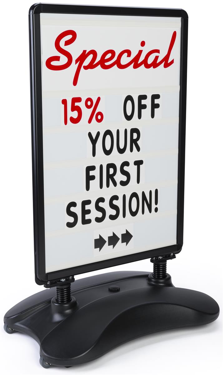 Changeable Letter Boards Water Fillable Base