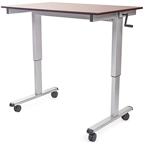 Crank Adjustable Desk | Sit or Stand Design