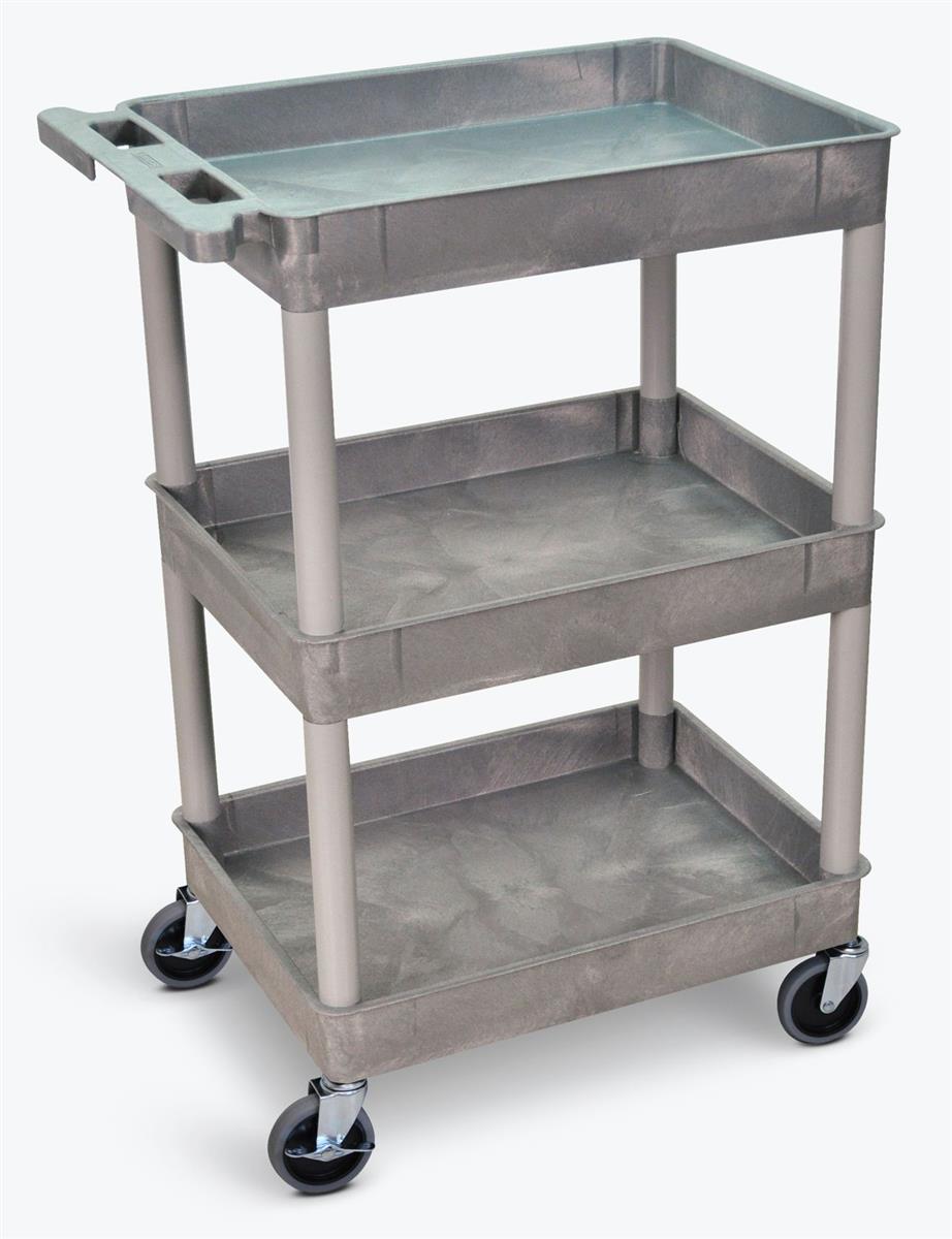 3Tiered Plastic Medical Utility Cart