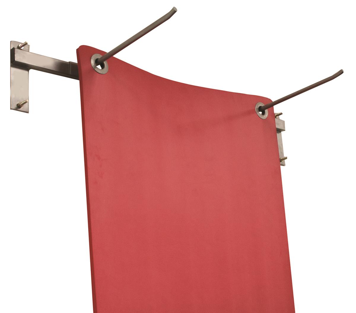 Wall Mounted Exercise Mat Hanger 5 or 10 Capacity