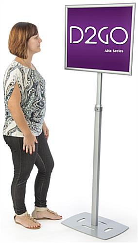 Silver 18 x 24 Poster Frame Pedestal Helps Create Brand Awareness