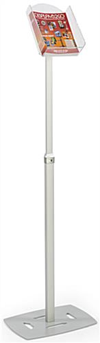Silver Magazine Holder Rack for Conferences