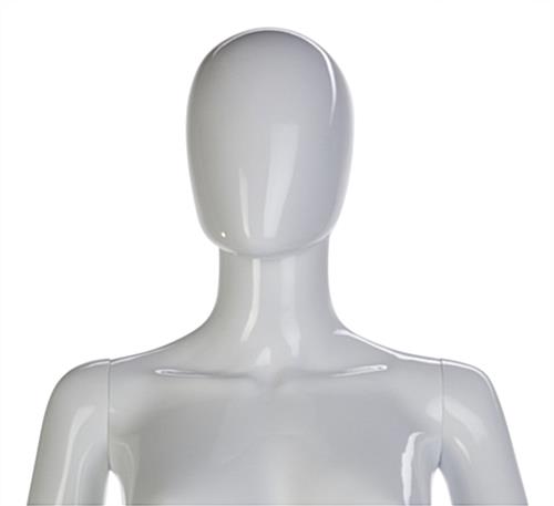 White Female Mannequin Glossy Finish