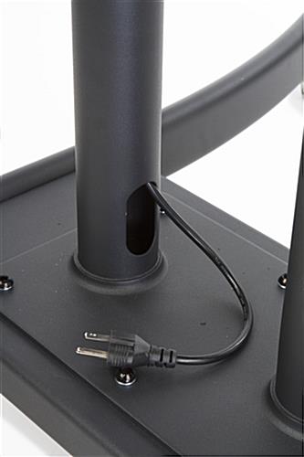 Dual Monitor Stand with Hidden Power Cord