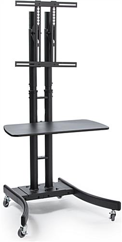 Black Collapsible TV Stand with 28”W Shelf