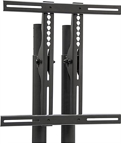 Black Collapsible TV Stand with 28”W Shelf
