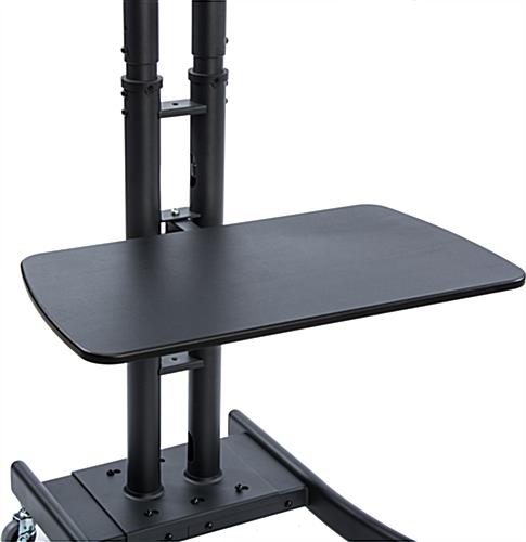 Black Collapsible TV Stand with 28”W Shelf