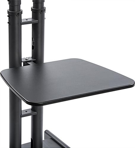 Black Portable TV Rack Includes Travel Case