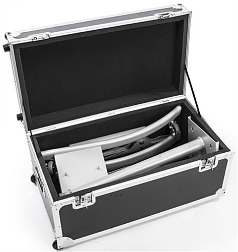 Silver Portable TV Stand with Case