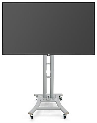 Silver LED TV Stand for flat screen monitors