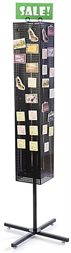 Black Pegboard Display Rack- Magnetic