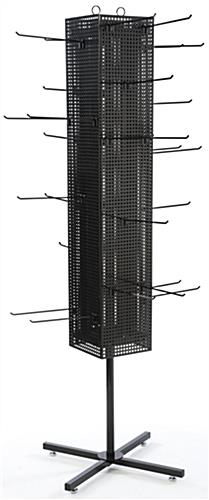 Black Pegboard Display Rack- Spinning