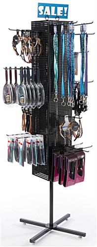 Black Pegboard Display Rack- Freestanding