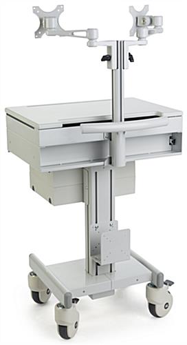 Rolling Medical Computer Trolley 