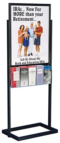 22 x 28 Floor Poster Holder  Includes 5 Brochure Holders