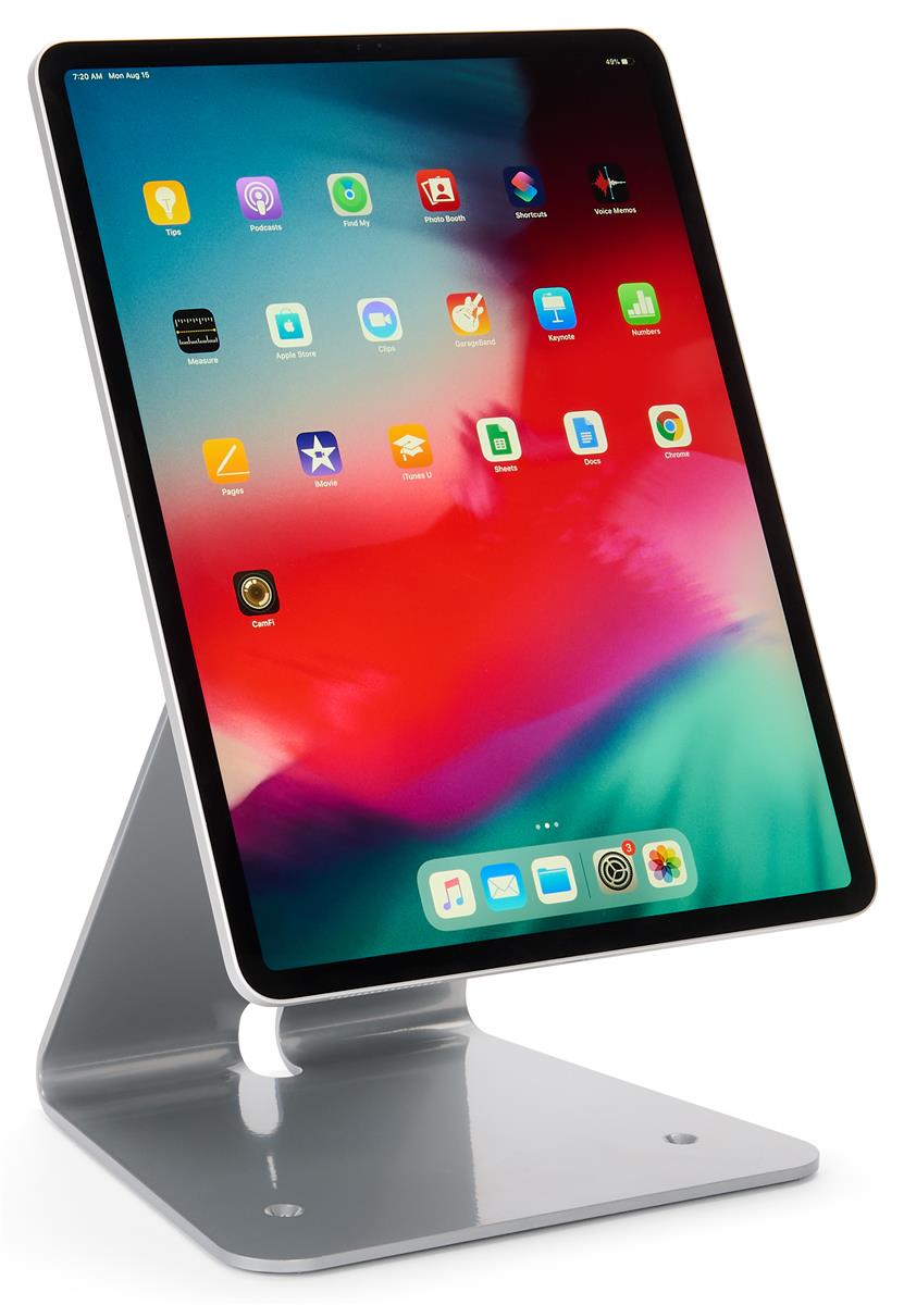 Magnetic tablet stand with overall weight of 5.7 pounds 