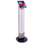 Magnetic tablet kiosk stand with overall height of 45.5 inches