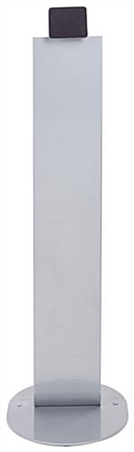 Magnetic tablet kiosk stand with attachment plates