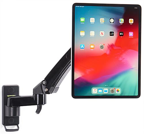 Articulating arm tablet mount with wall placement 