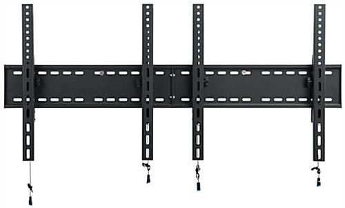 2-Monitor Wall Portrait TV Bracket with Pull Release Arms