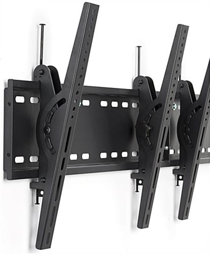 4-Monitor Wall Bracket with Tilting Brackets