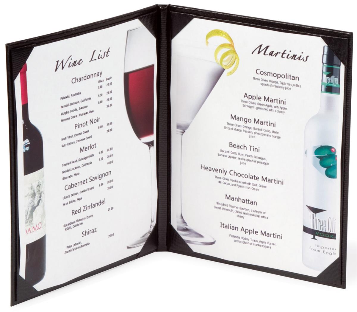 2 Page 4View Kikeep Transparent Restaurant Menu Covers Book 8.5 x 11 Inch Menu Covers Restaurant Menu Covers Holders Menu Protection