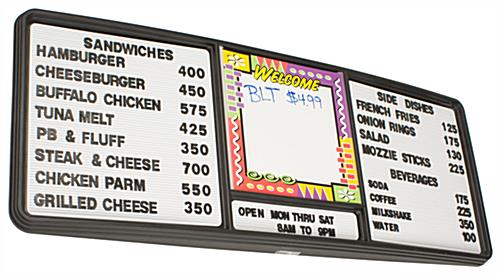 restaurant menu board 