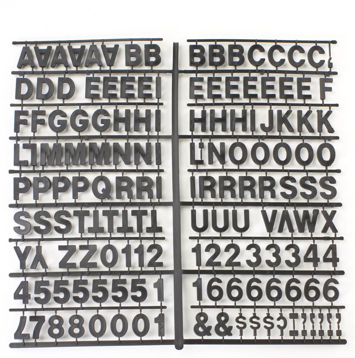 930 Piece Letter Kit 1" Standard Character Set