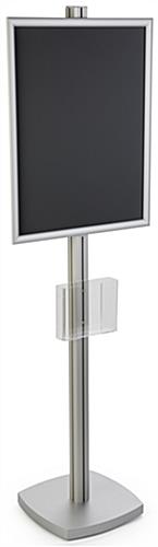 22x28 Snap Open Floor Standing Frame with Silver Finish