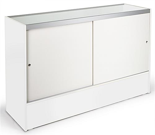 5’ White Display Case