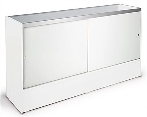 6’ White Display Case
