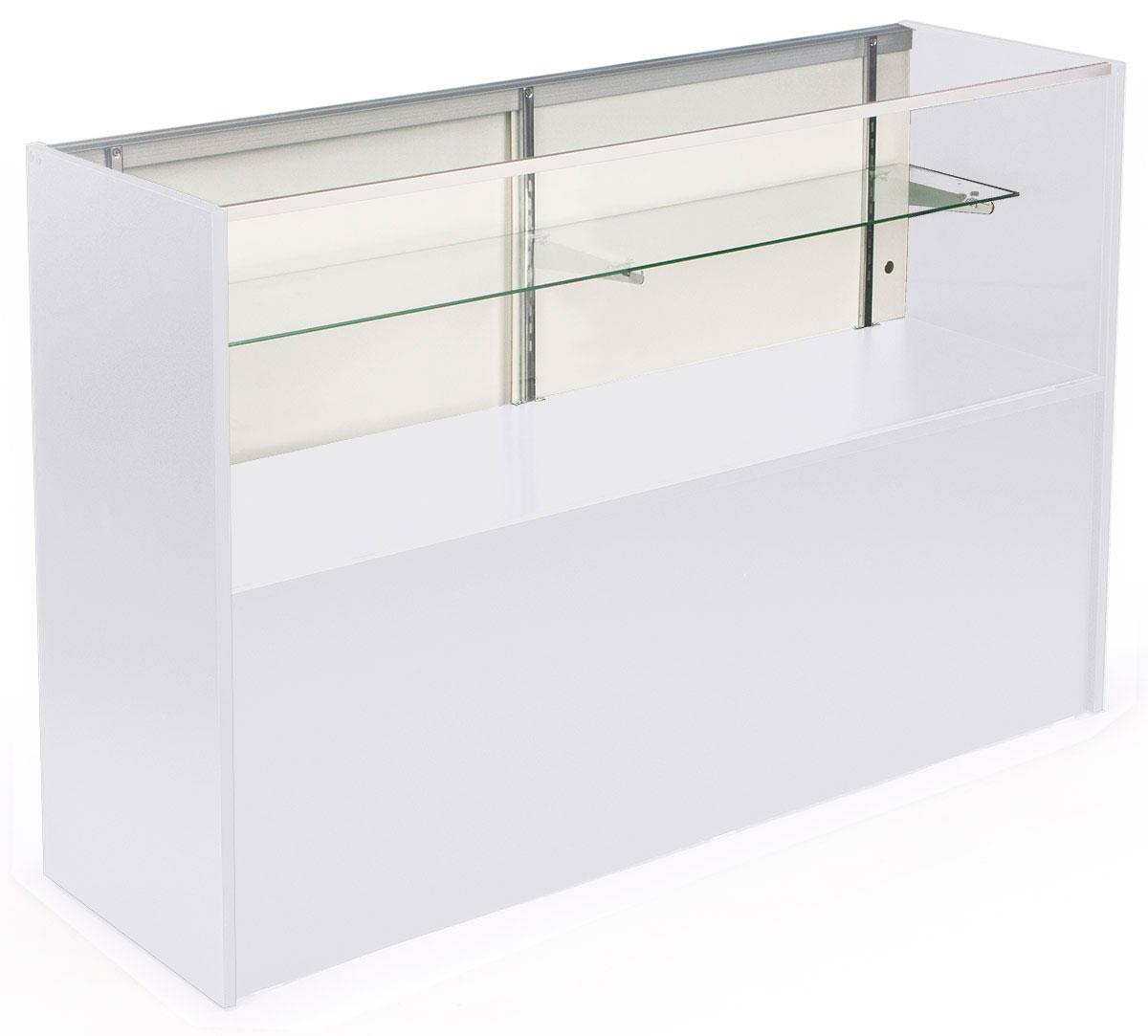 White Boutique Checkout Counter 5' Display Case