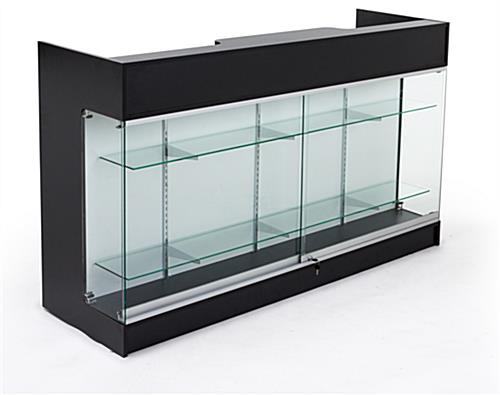 Retail Store Counters - Front Glass Cabinet for Storage