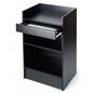Cash Wrap Counters 24"w Black Melamine