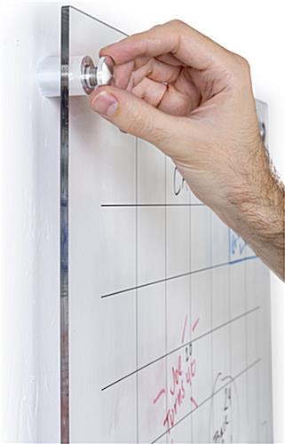 Second-surface printed custom dry erase board