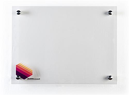 Custom dry erase board wipes clean