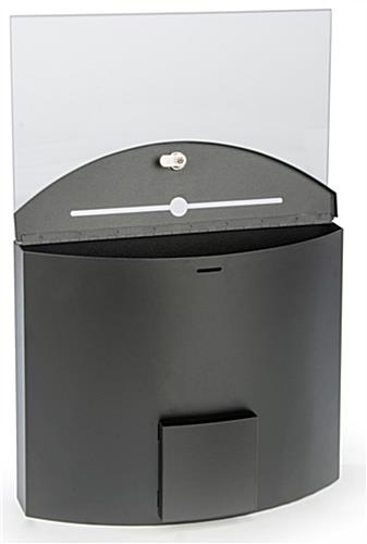 Curved Ballot Box with 11” x 17” Sign Holder