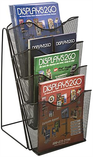 Mesh Counter Magazine Rack w/ Seperators